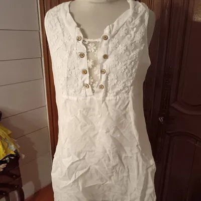 Robe été blanche en lin 